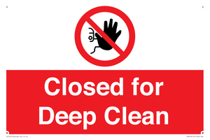 Closed for Deep Clean